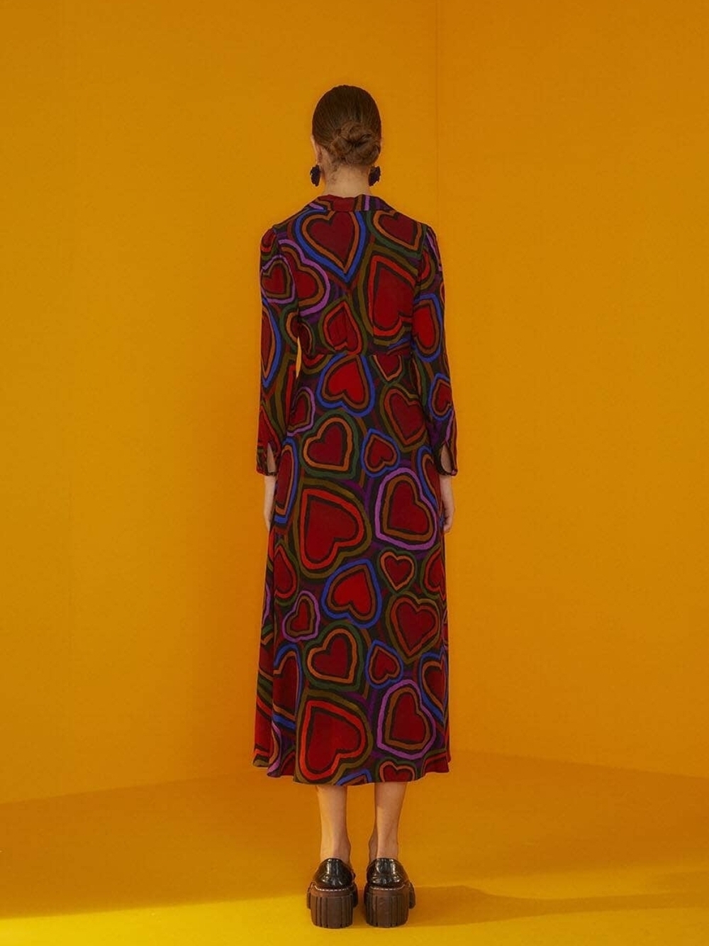 FARM Rio Red RAINBOW WILD Multi Heart-Print Maxi Dress - Picture 4 of 5